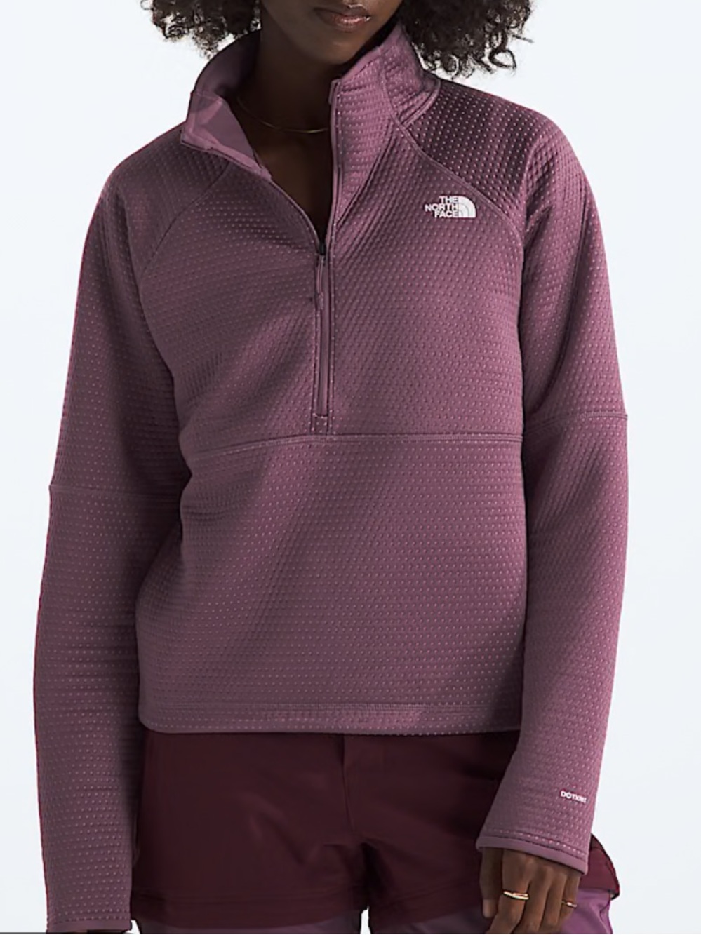 The North Face Women's Plum DotKnit Thermal Quarter-Zip